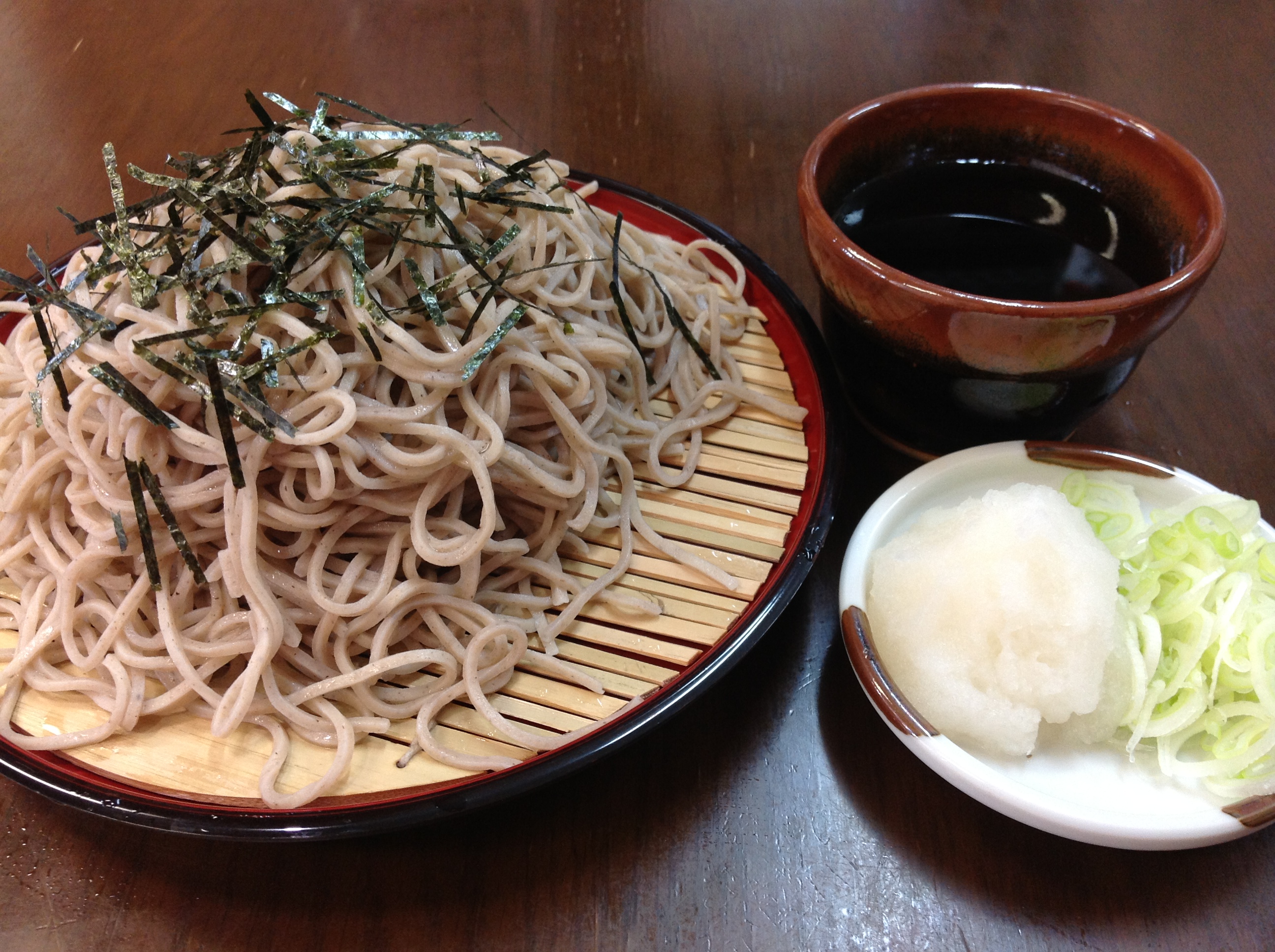 １０日 細切りそば ざるそば